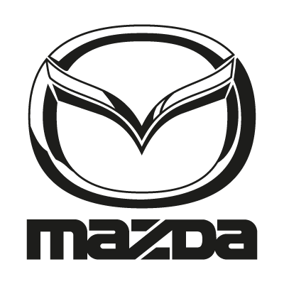 Mazda black logo vector
