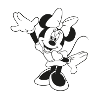 Minnie Mouse Character vector logo