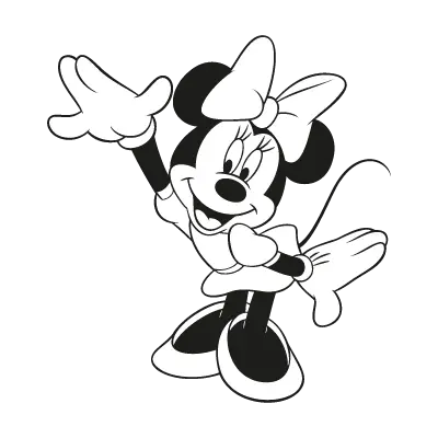 Minnie Mouse Character logo vector