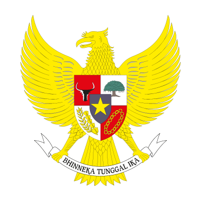 National emblem of Indonesia logo vector
