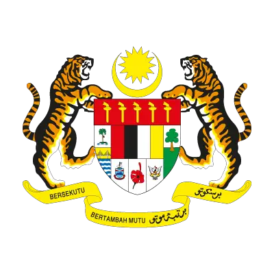 Coat of arms of Malaysia logo vector