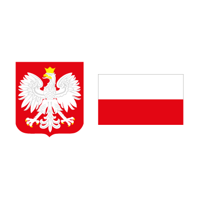 Flag of Poland logo vector