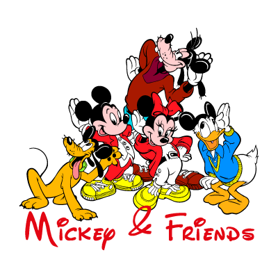Mickey & Friends logo vector