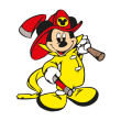 Free download Mickey Mouse Fireman logo vector Mickey Mouse Fireman logo vector
