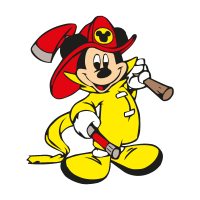 Mickey Mouse Fireman vector