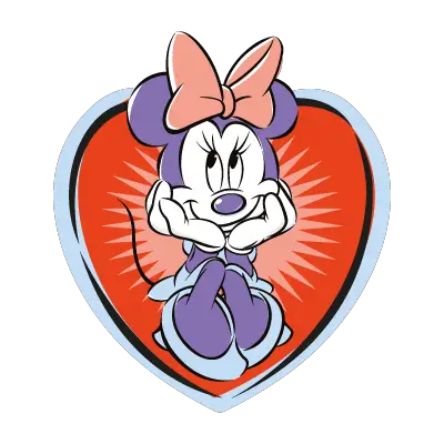Minnie Mouse Cartoon logo vector