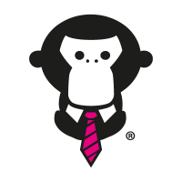 Monkey Town Gorilla vector logo