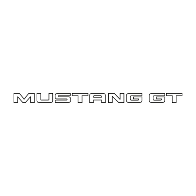 Mustang GT Ford logo vector