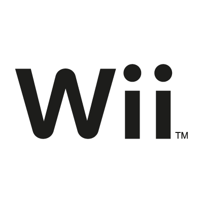 Nintendo Wii black logo vector
