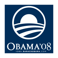 Obama 08 vector logo