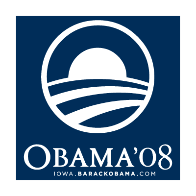 Obama 08 logo vector
