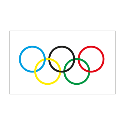 Olympic Flag logo vector