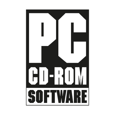 PC CD-ROM logo vector