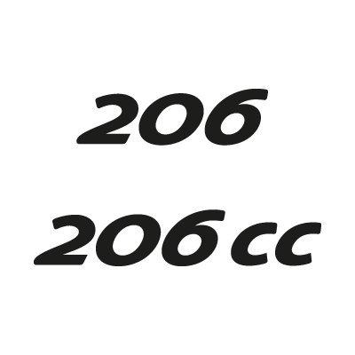Peugeot 206 logo vector