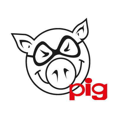 Pig logo vector