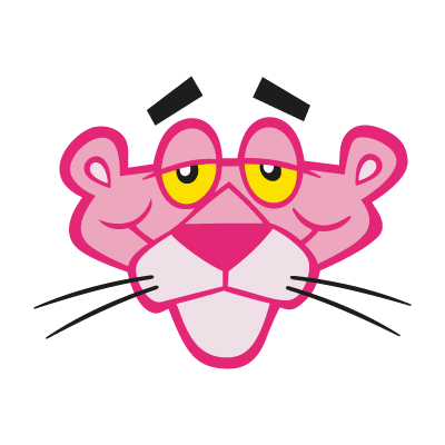 Pink Panther logo vector