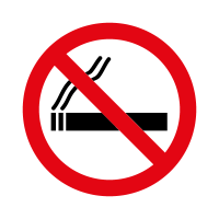 Prohibido fumar vector logo