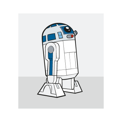 R2D2 logo vector