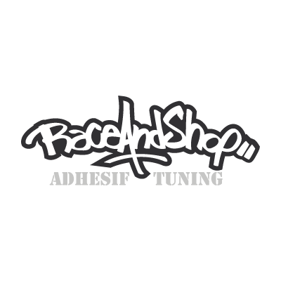 Race and shop logo vector