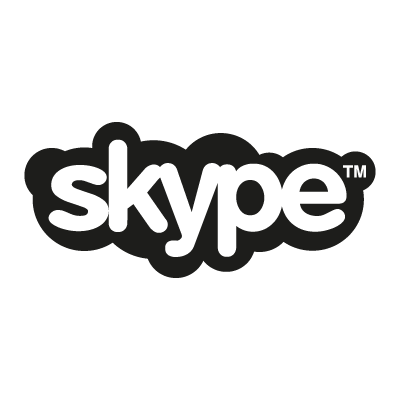 skype logo drawing