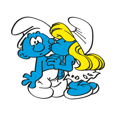 Smurf stroumfaki vector logo