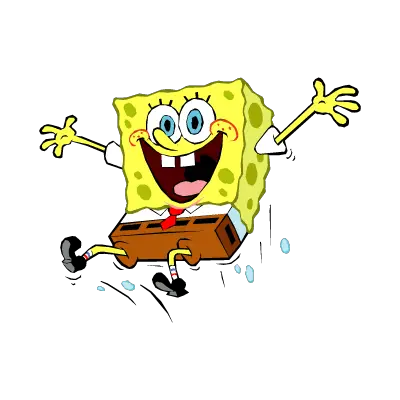 Spongebob Squarepants jump vector logo