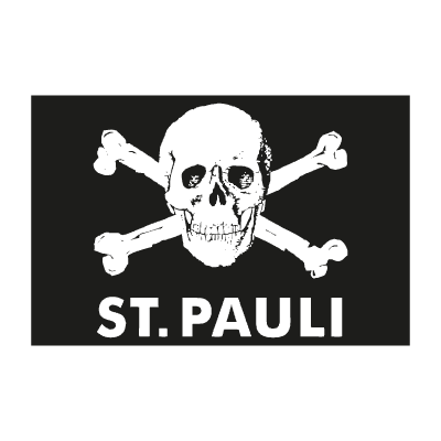 St.pauli totenkopf logo vector