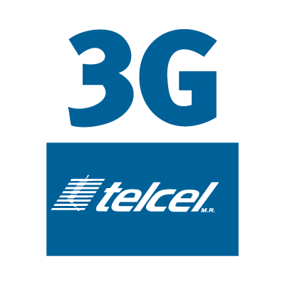 Telcel 3g logo vector