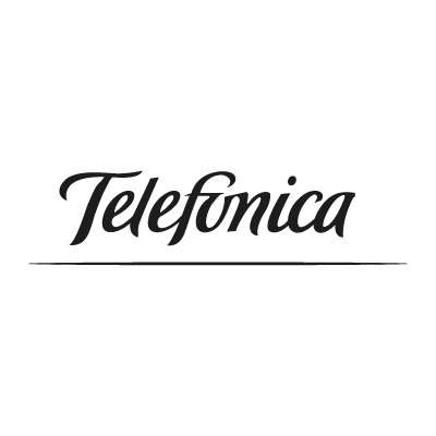 Telefonica black logo vector