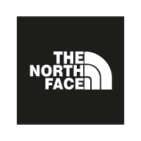 The North Face black vector logo