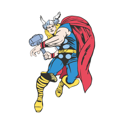 Thor Cartoon logo vector