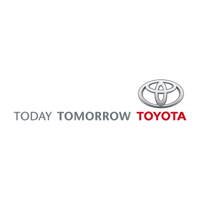 Today Tomorrow Toyota logo vector