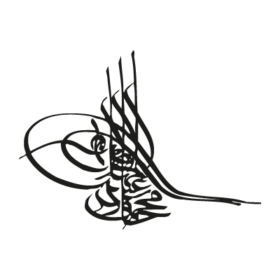 Tugra black logo vector