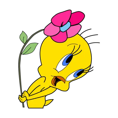 Tweety Flower logo vector