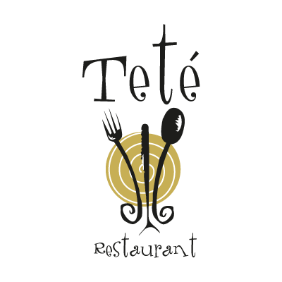Tete Restaurant logo vector