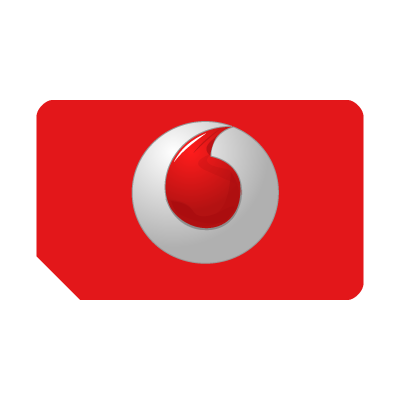 Vodafone brandnew 3D logo vector