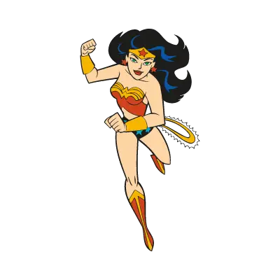 Wonder Woman Cartoon logo vector