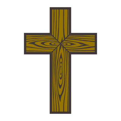 Wood cross logo vector