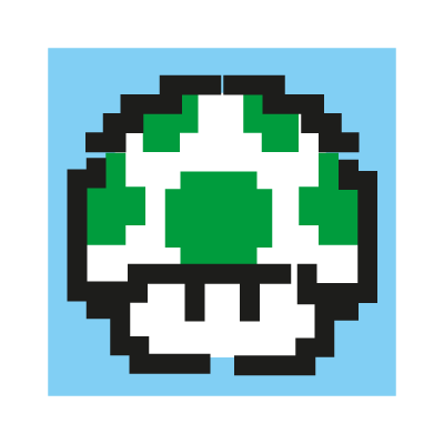 1-up mushroom logo vector
