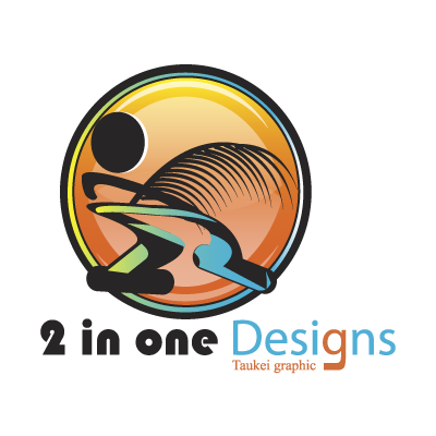 2 in one Designs logo vector