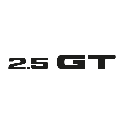2.5 GT logo vector