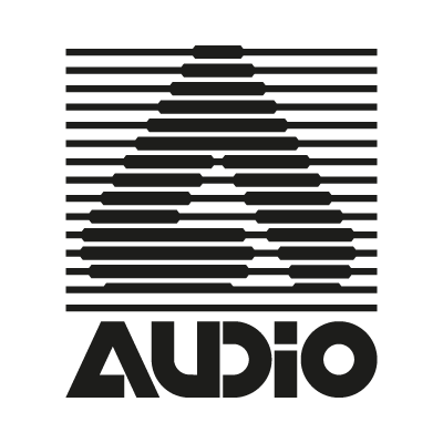 A Audio logo vector