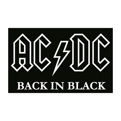 Ac Dc Black Vector Logo Ac Dc Black Logo Vector Free Download