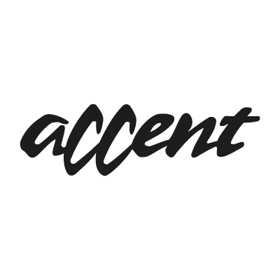 Accent logo vector