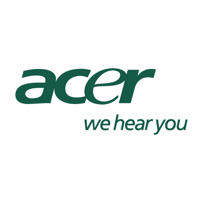 Acer we hear you logo vector