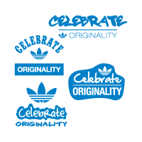 Adidas celebrate originality vector logo
