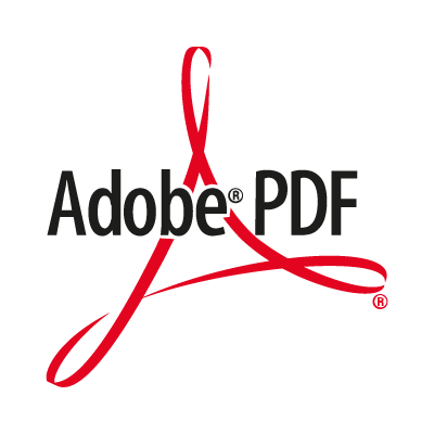 Adobe PDF logo vector