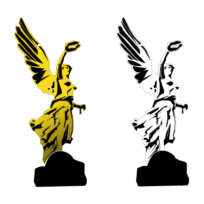 Angel de la independencia logo vector