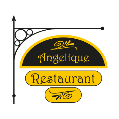 Angelique Restaurant logo vector