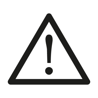 Attention sign logo vector